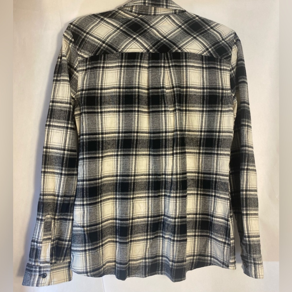 Men’s Mountain Club Flannel Shirt‎ Black White Size Medium - Picture 2 of 7